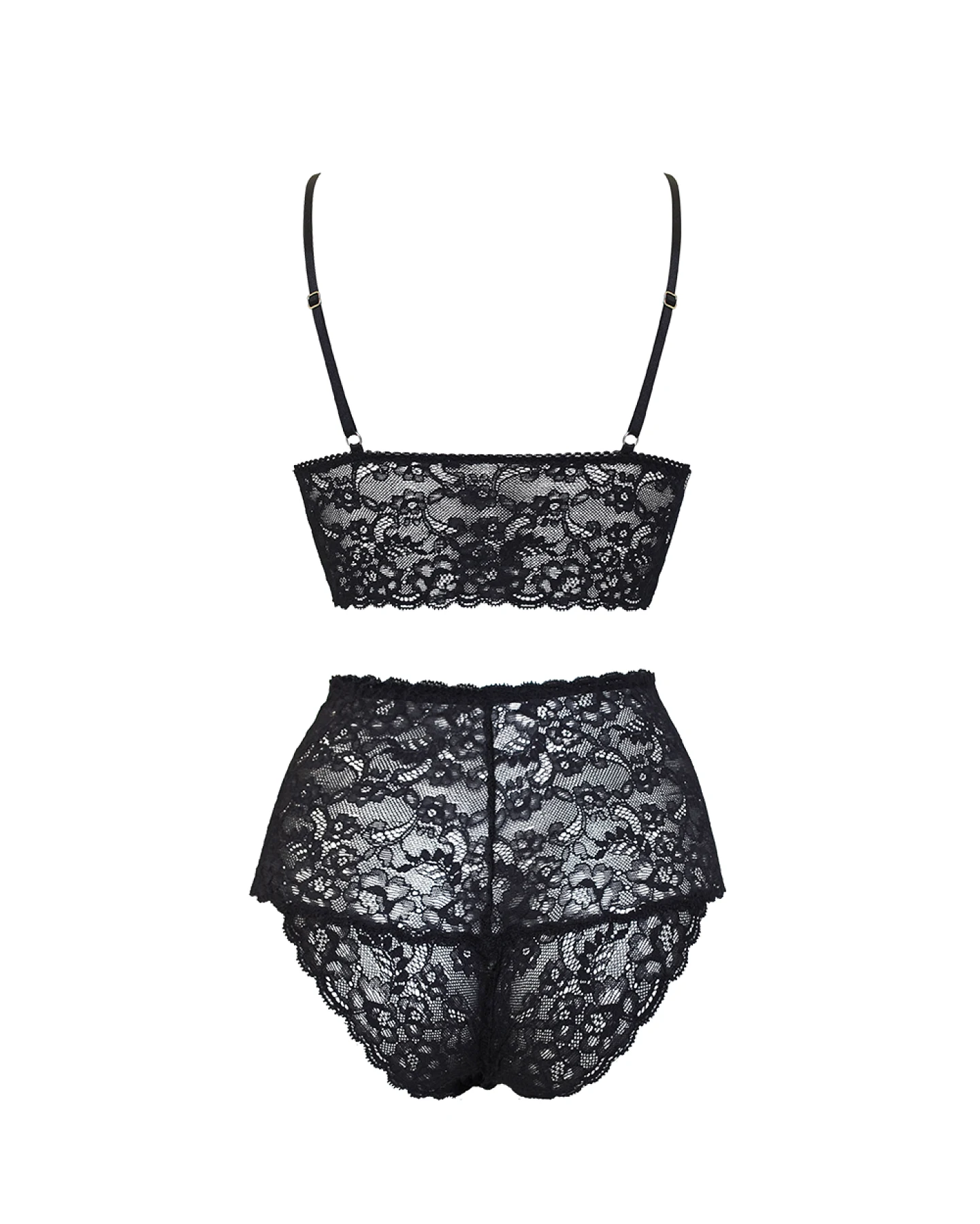 Anekdot Damen vegan New Moon High Set Schwarz – Ansicht 2