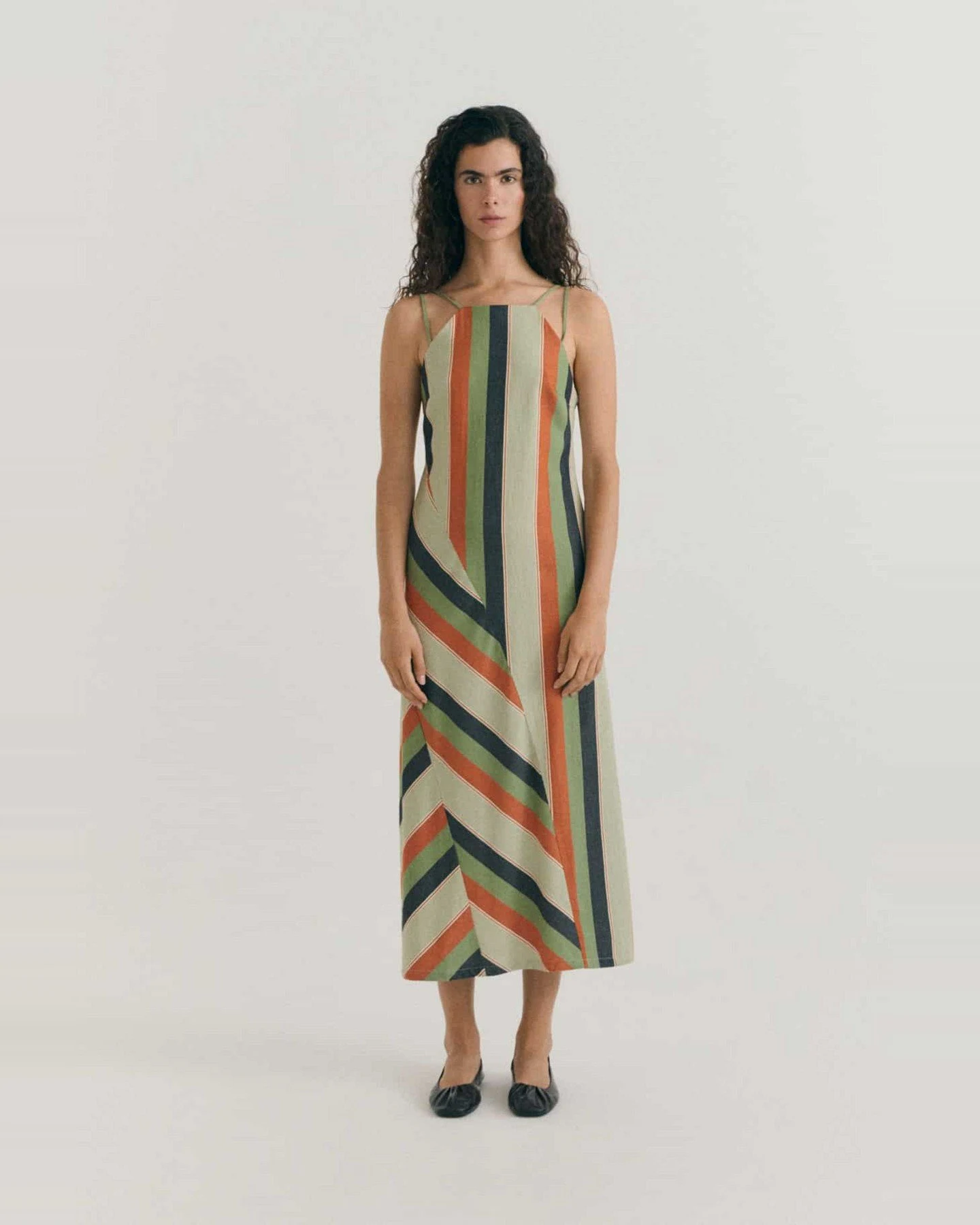 Kleid Quick Stripes Helia Grün – Ansicht 4