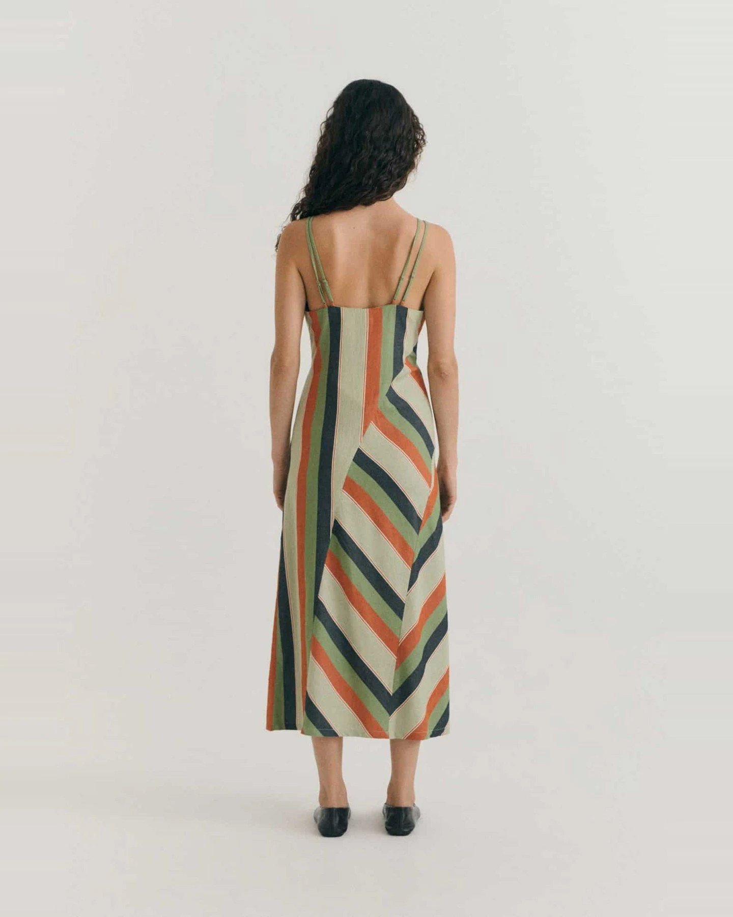 Kleid Quick Stripes Helia Grün – Ansicht 5