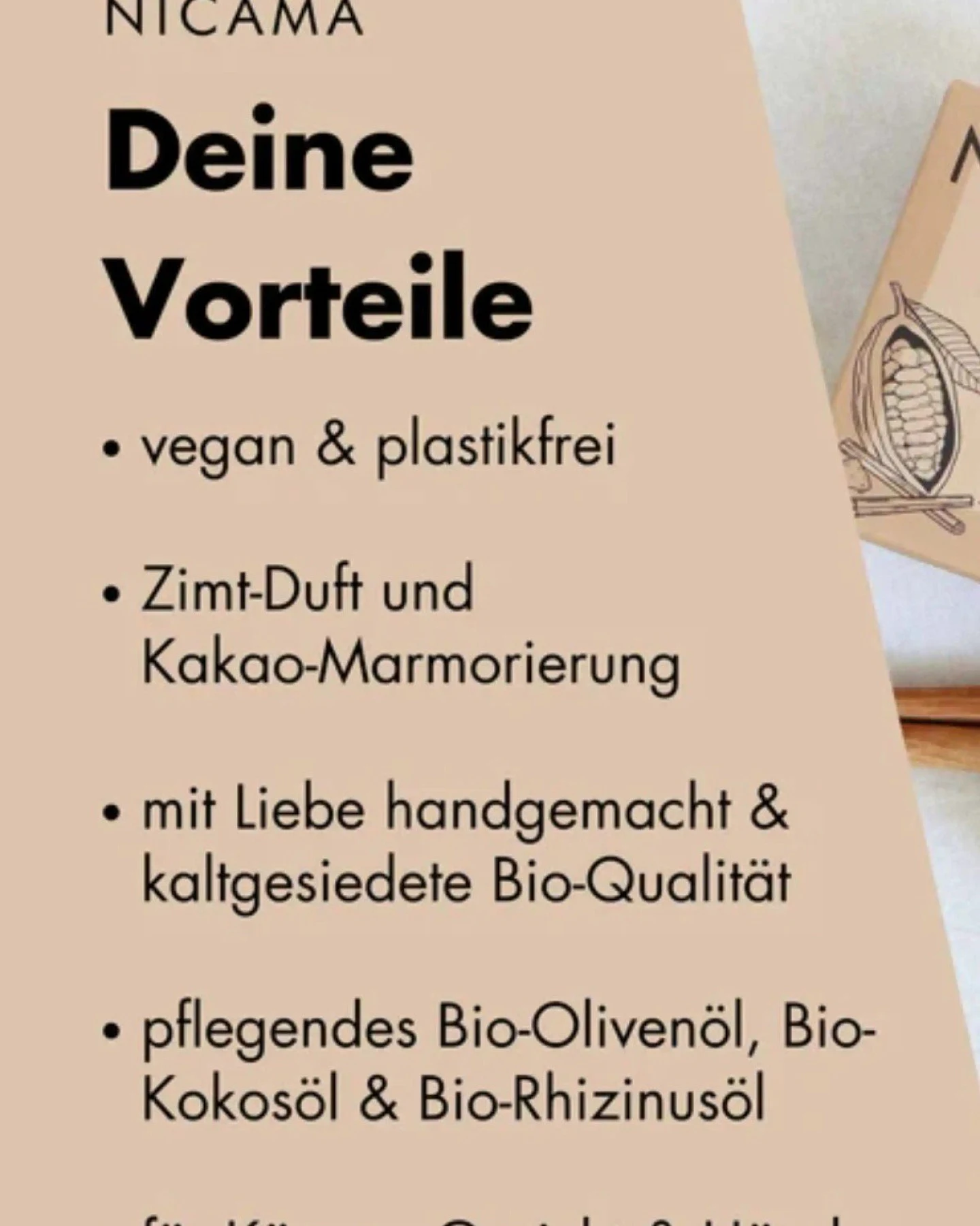 Dusch-Seife Zimt & Kakao – Ansicht 3