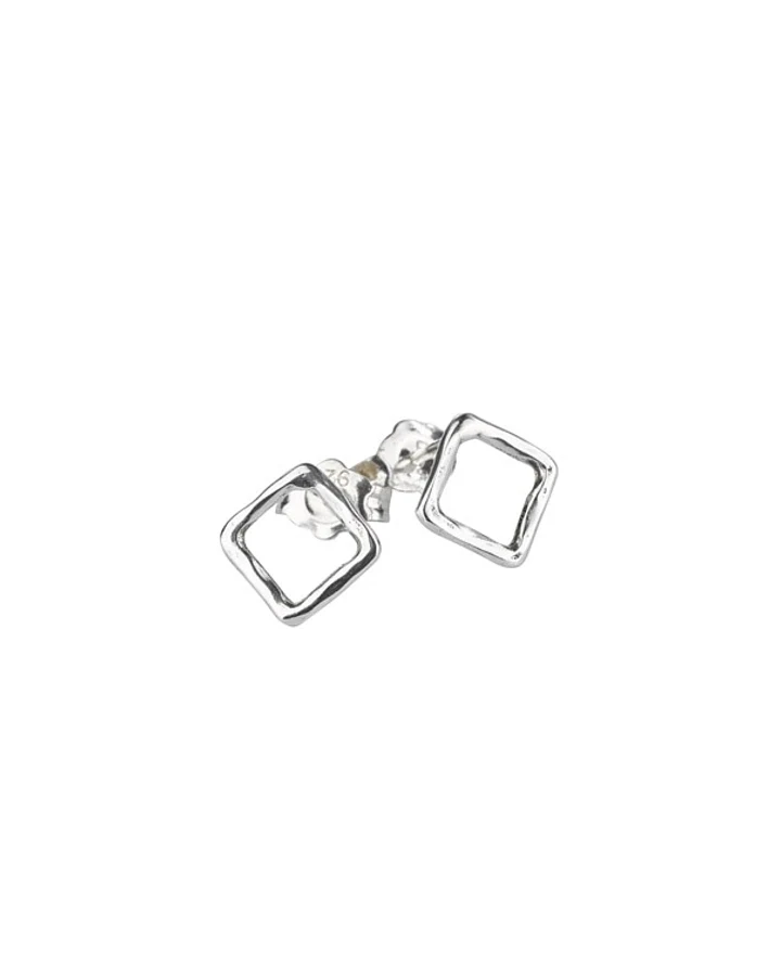 Ohrstecker Square Silber
