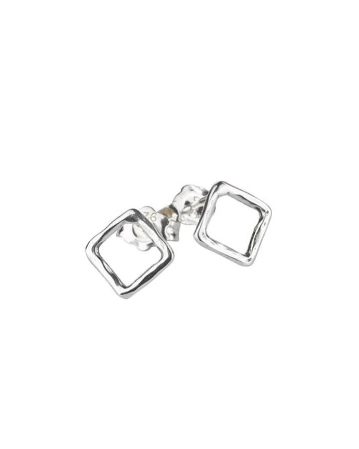 Ohrstecker Square Silber