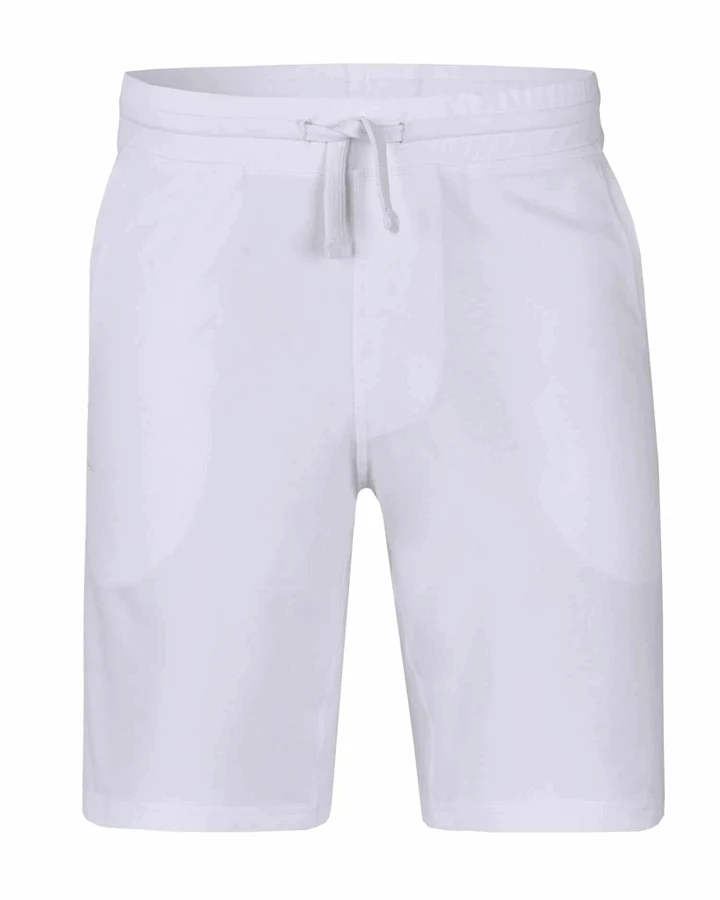 nice to meet me Herren vegan Klassische Shorts Weiß