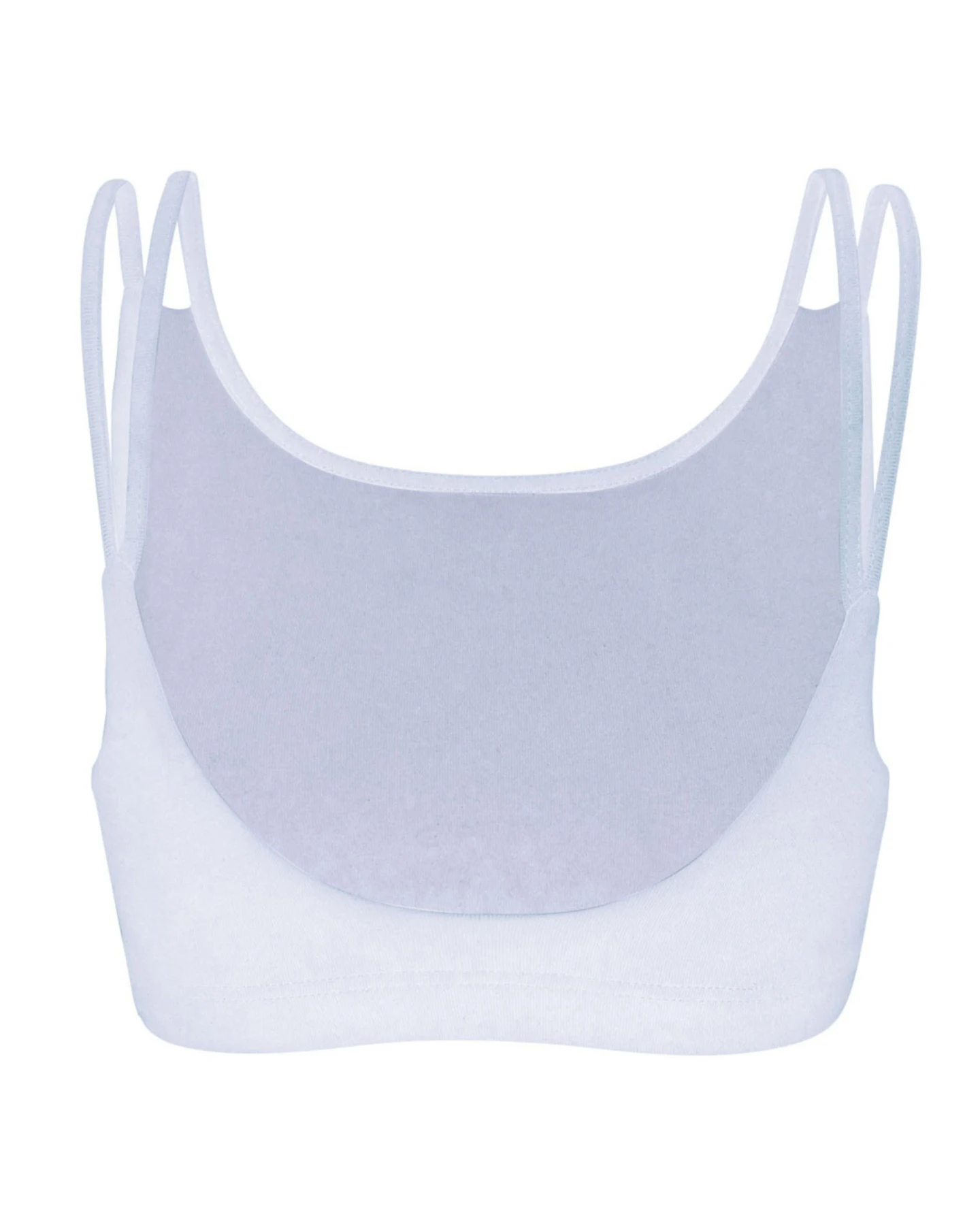 nice to meet me Damen vegan Sport-Bh Breathe Weiß – Ansicht 2