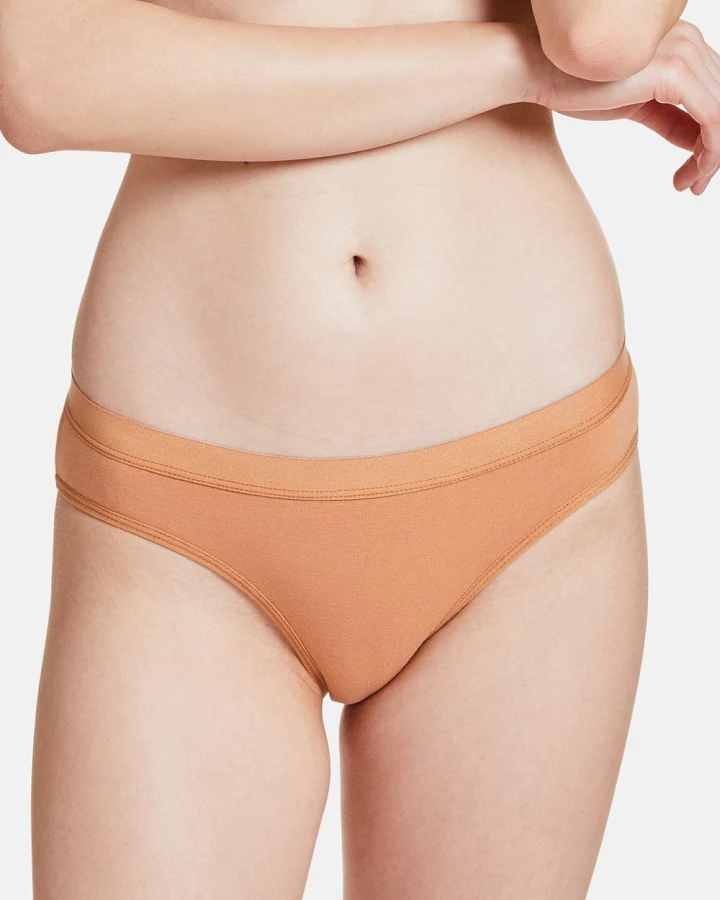 VATTER Damen vegan 3er-Pack Slips Steady Suzie Sandstorm