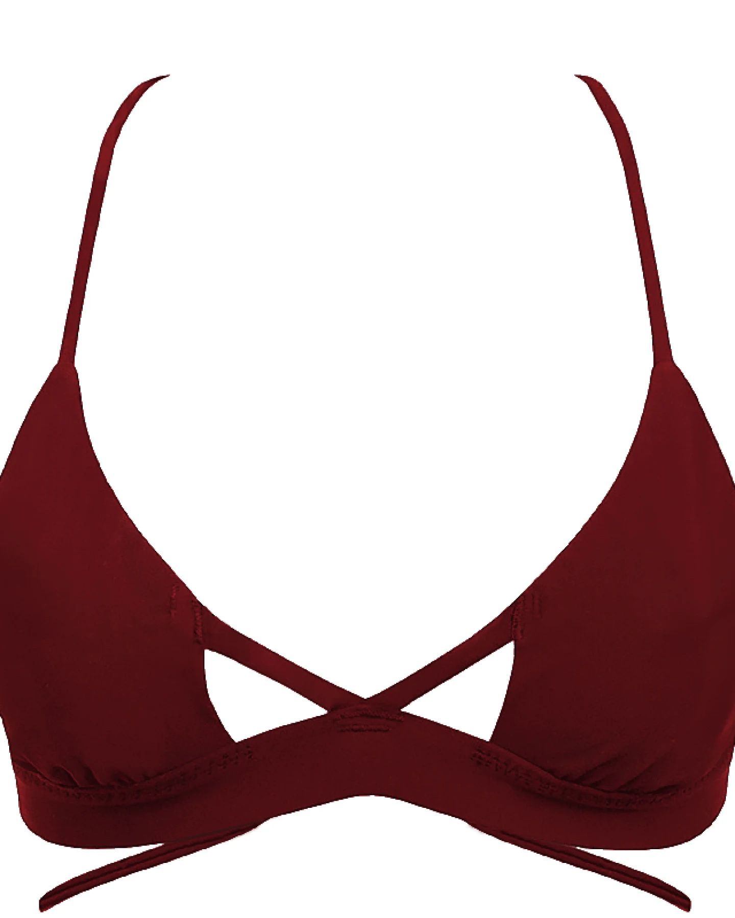 Anekdot Damen vegan Nova Bikini-Oberteil Merlot – Ansicht 2