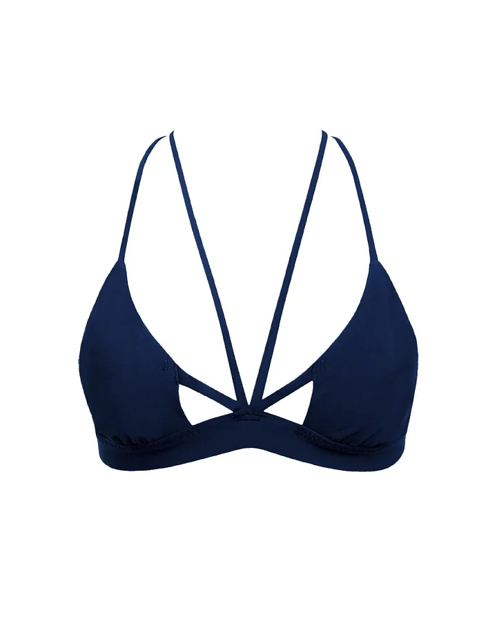 Anekdot Damen vegan Nova Bikini-Oberteil Navy
