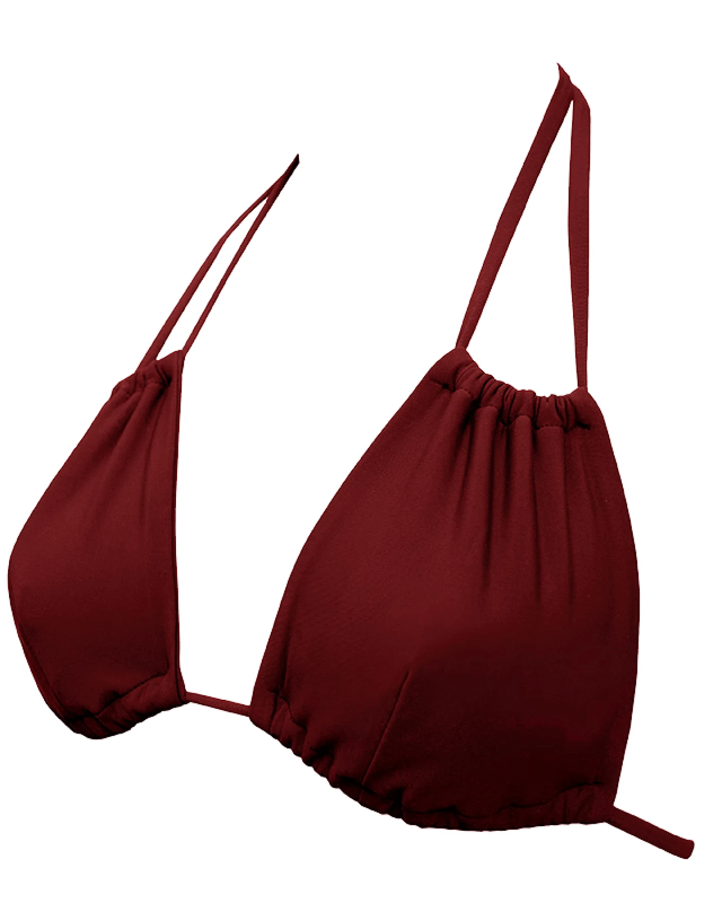 Anekdot Damen vegan Low Versatile Bikinioberteil Merlot – Ansicht 2