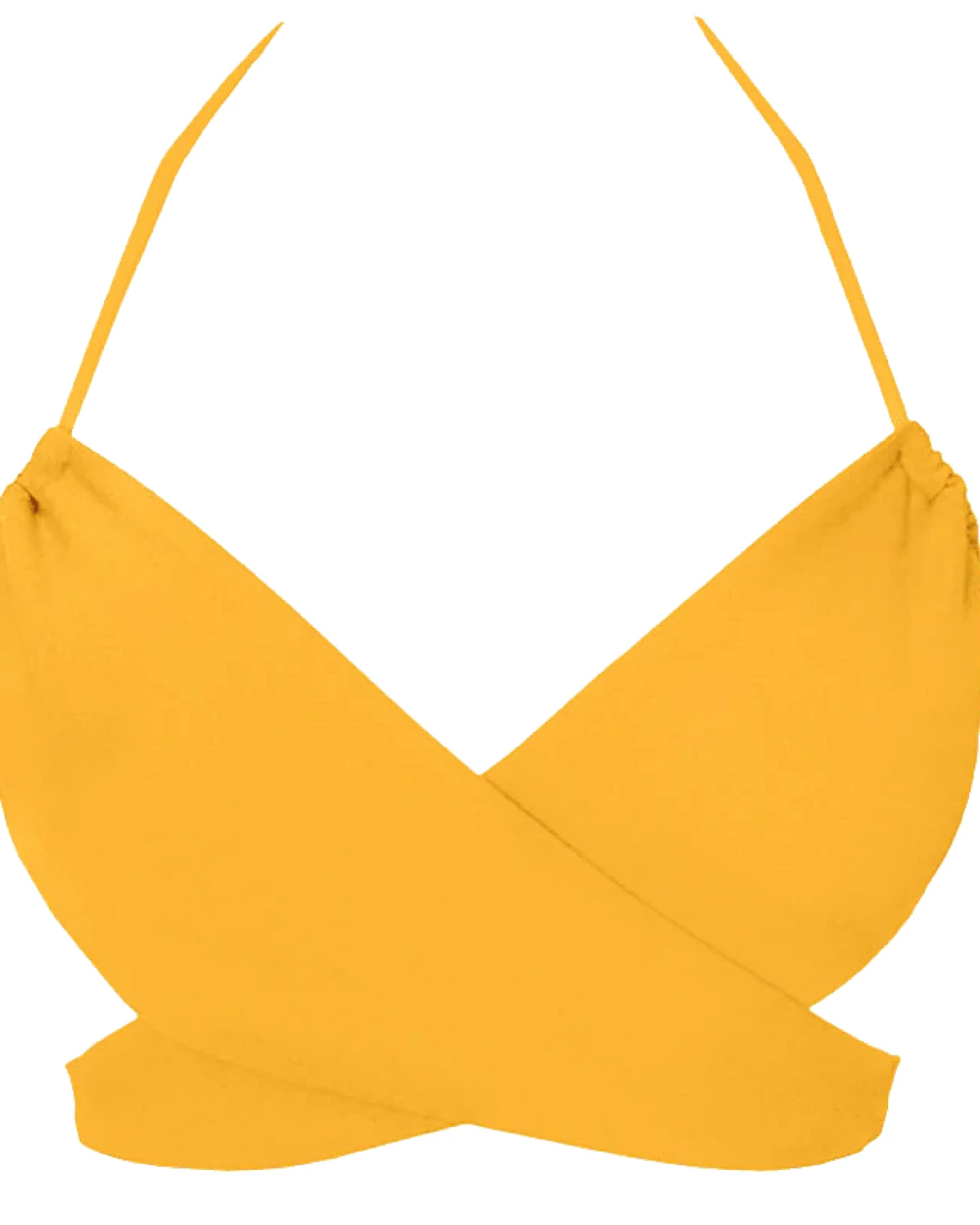 Anekdot Damen vegan Versatile Bikinioberteil Gelb – Ansicht 2