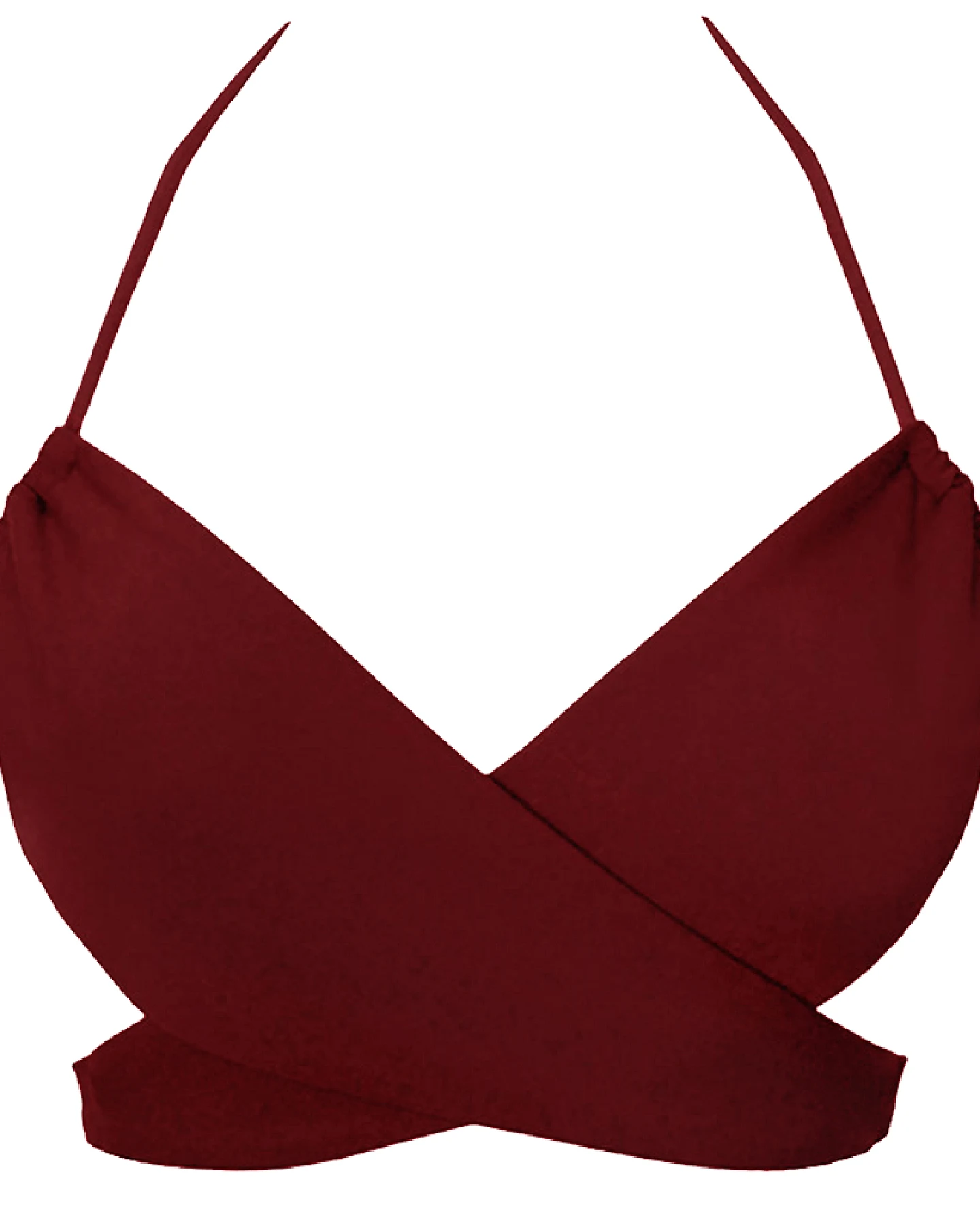 Anekdot Damen vegan Versatile Bikinioberteil Merlot – Ansicht 2