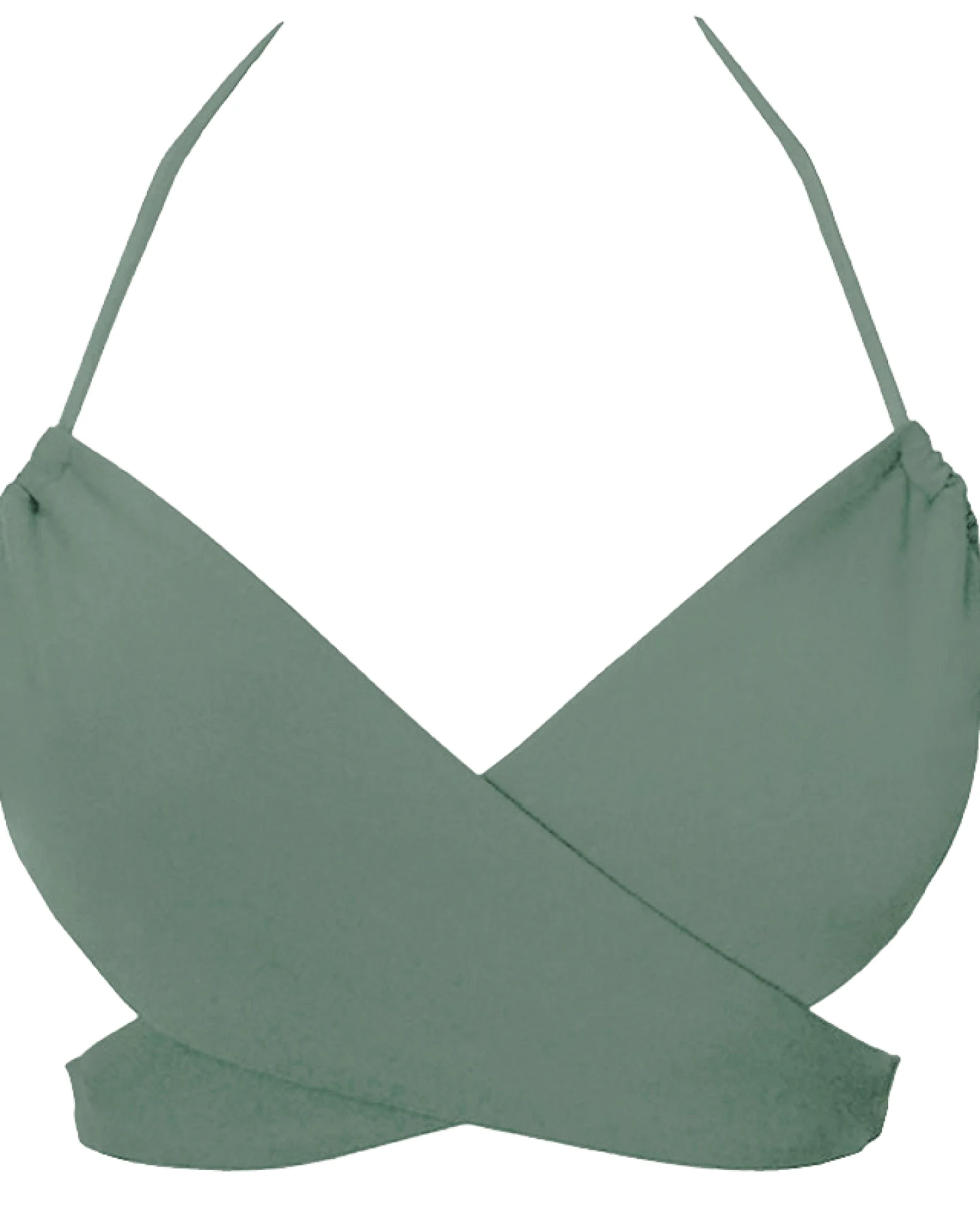 Anekdot Damen vegan Versatile Bikinioberteil Salbei – Ansicht 2