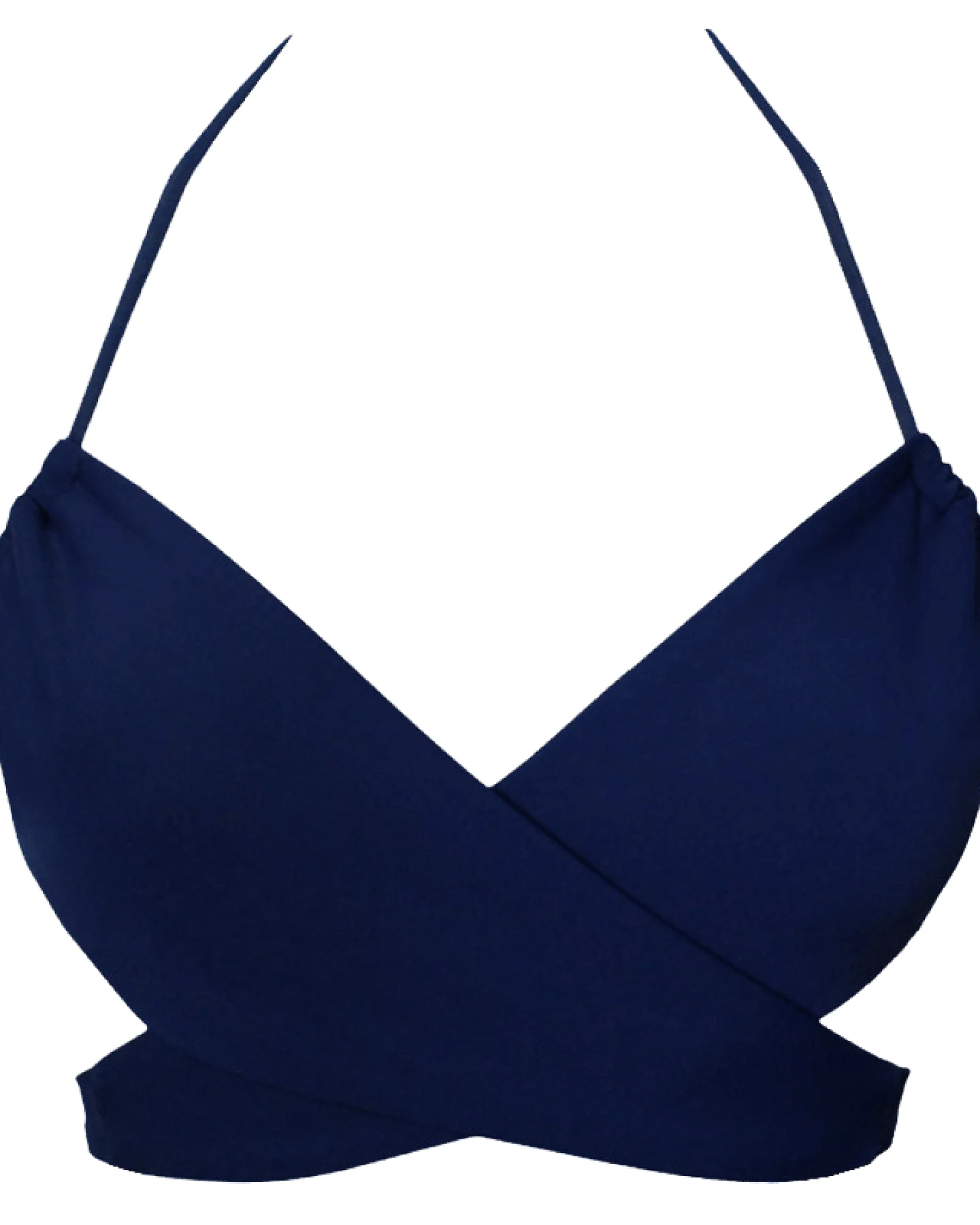 Anekdot Damen vegan Vielseitiges Bikinioberteil Navy – Ansicht 2