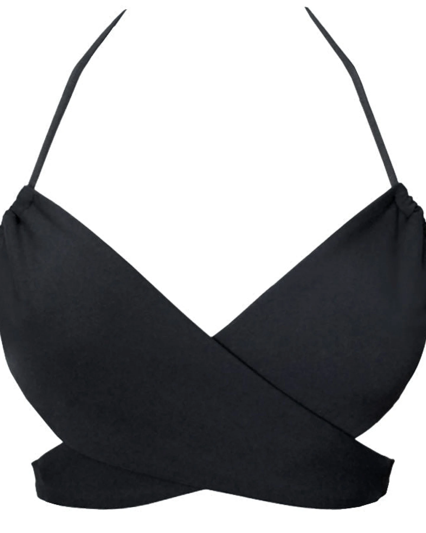 Anekdot Damen vegan Vielseitiges Bikini-Oberteil Schwarz – Ansicht 2