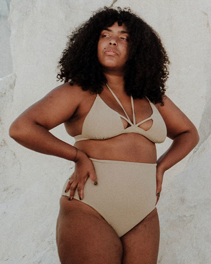 Anekdot Damen vegan Nova Bikini-Oberteil Mosaik