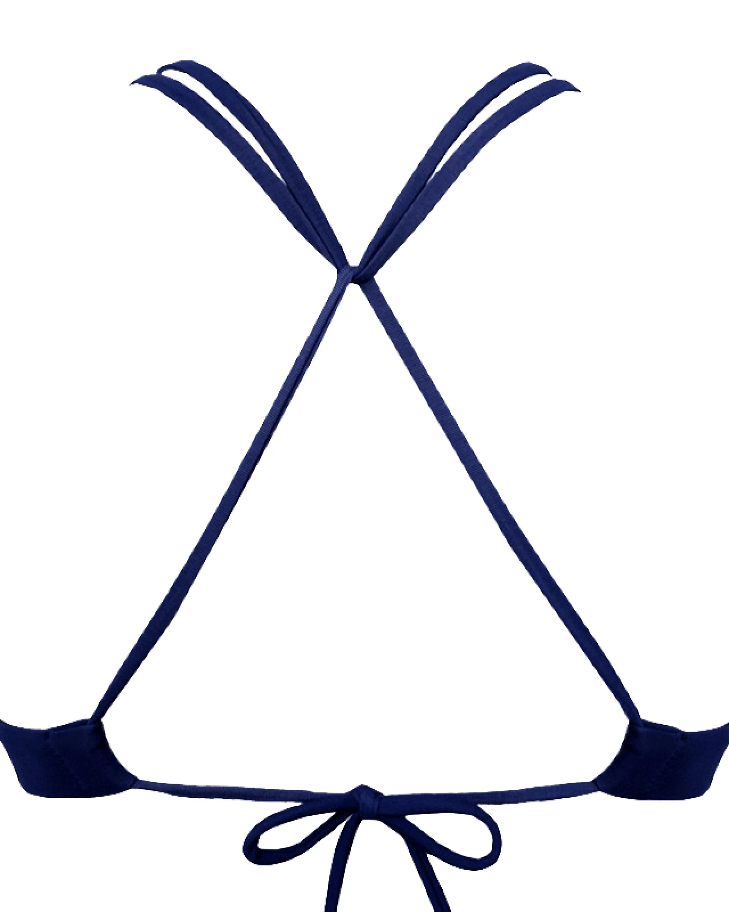 Anekdot Damen vegan Core-Bikinioberteil Navy – Ansicht 2