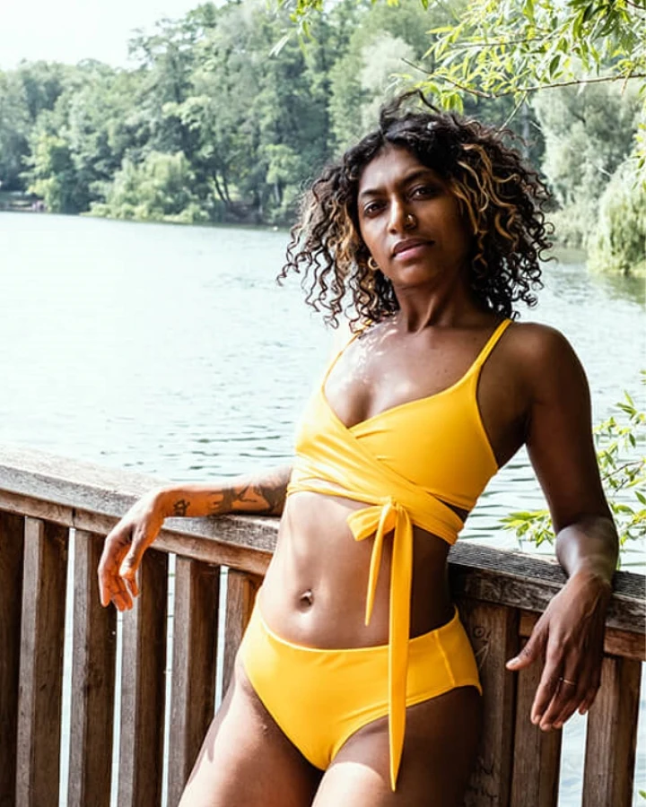 Anekdot Damen vegan Core Bikiniunterteil Gelb