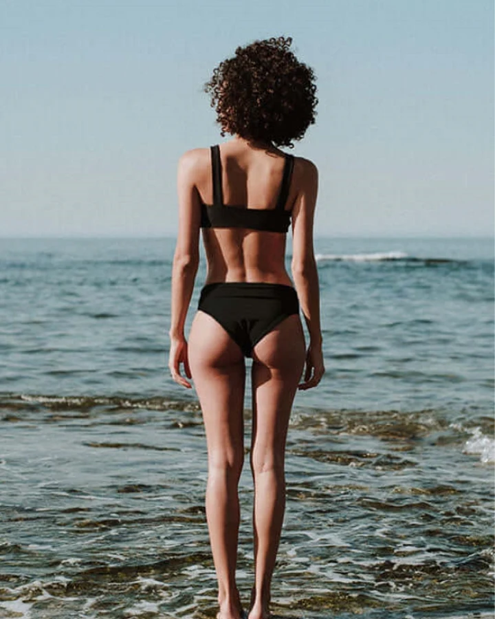Anekdot Damen vegan Core Bikiniunterteil Schwarz