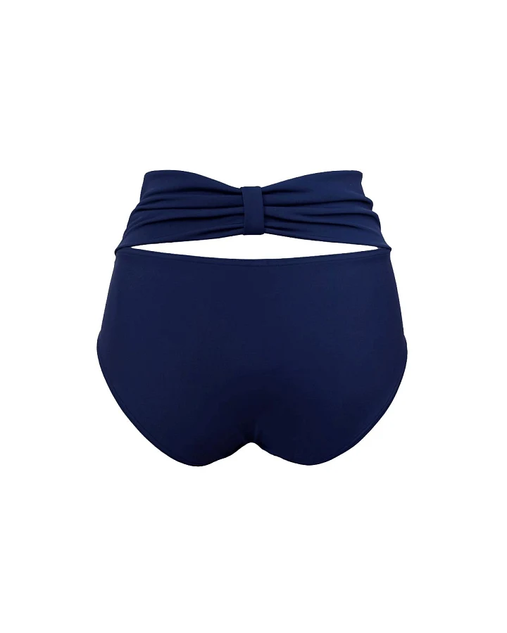 Anekdot Damen vegan Bikinihose Schleife Navy
