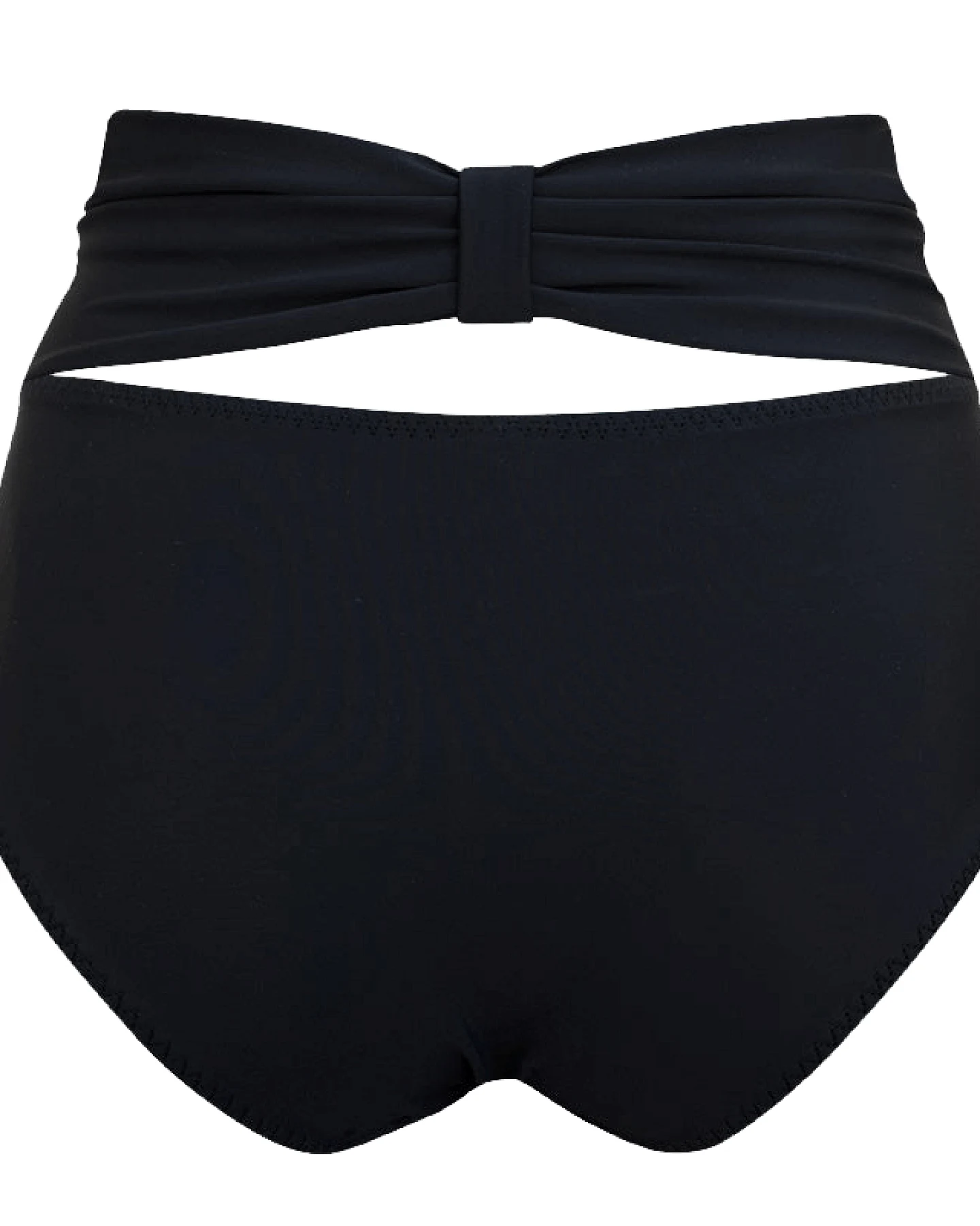 Anekdot Damen vegan Bikini Bottom Schleife Schwarz – Ansicht 2