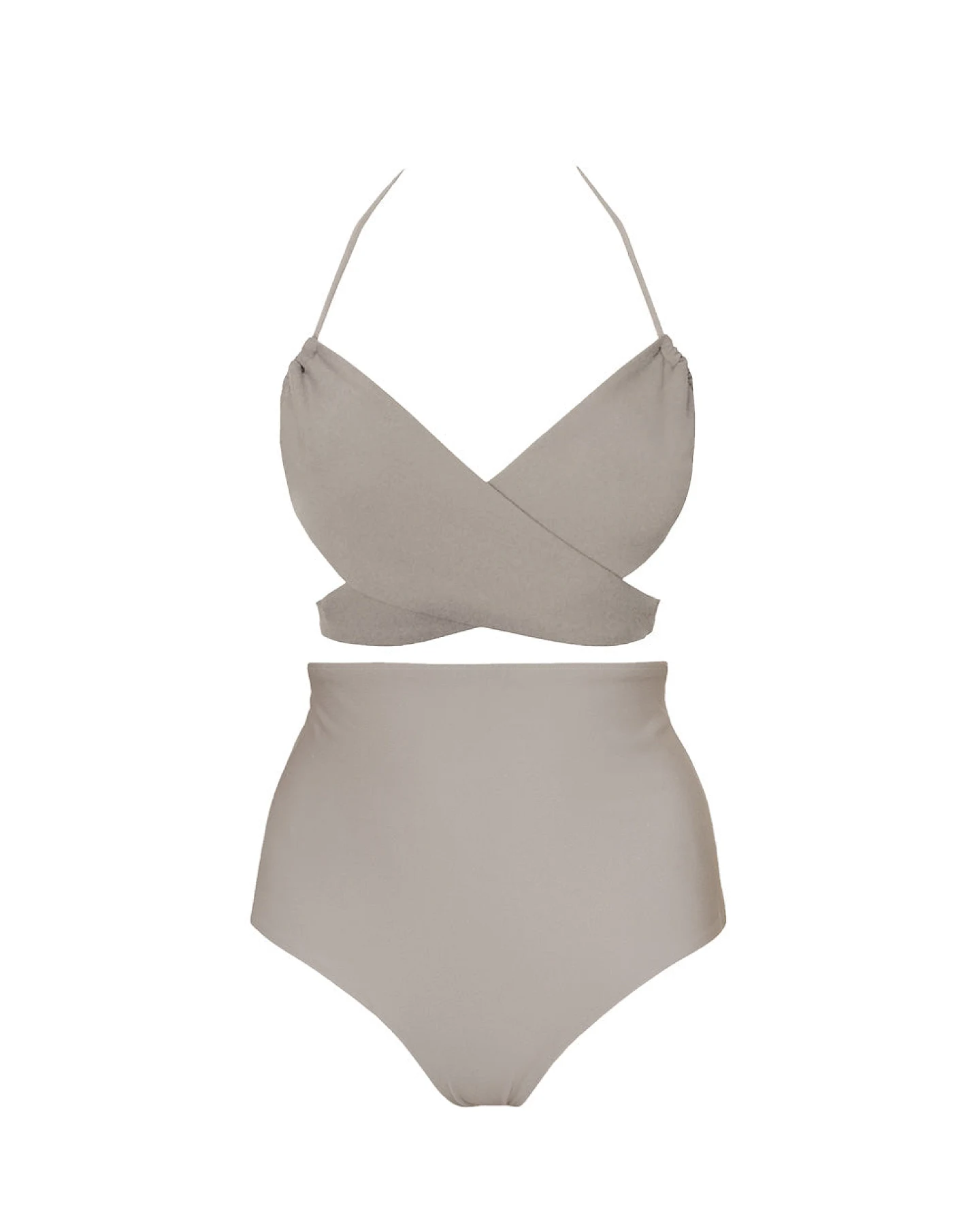 Anekdot Damen vegan Versatile + Core High Bikini Set Mosaic Beige – Ansicht 2