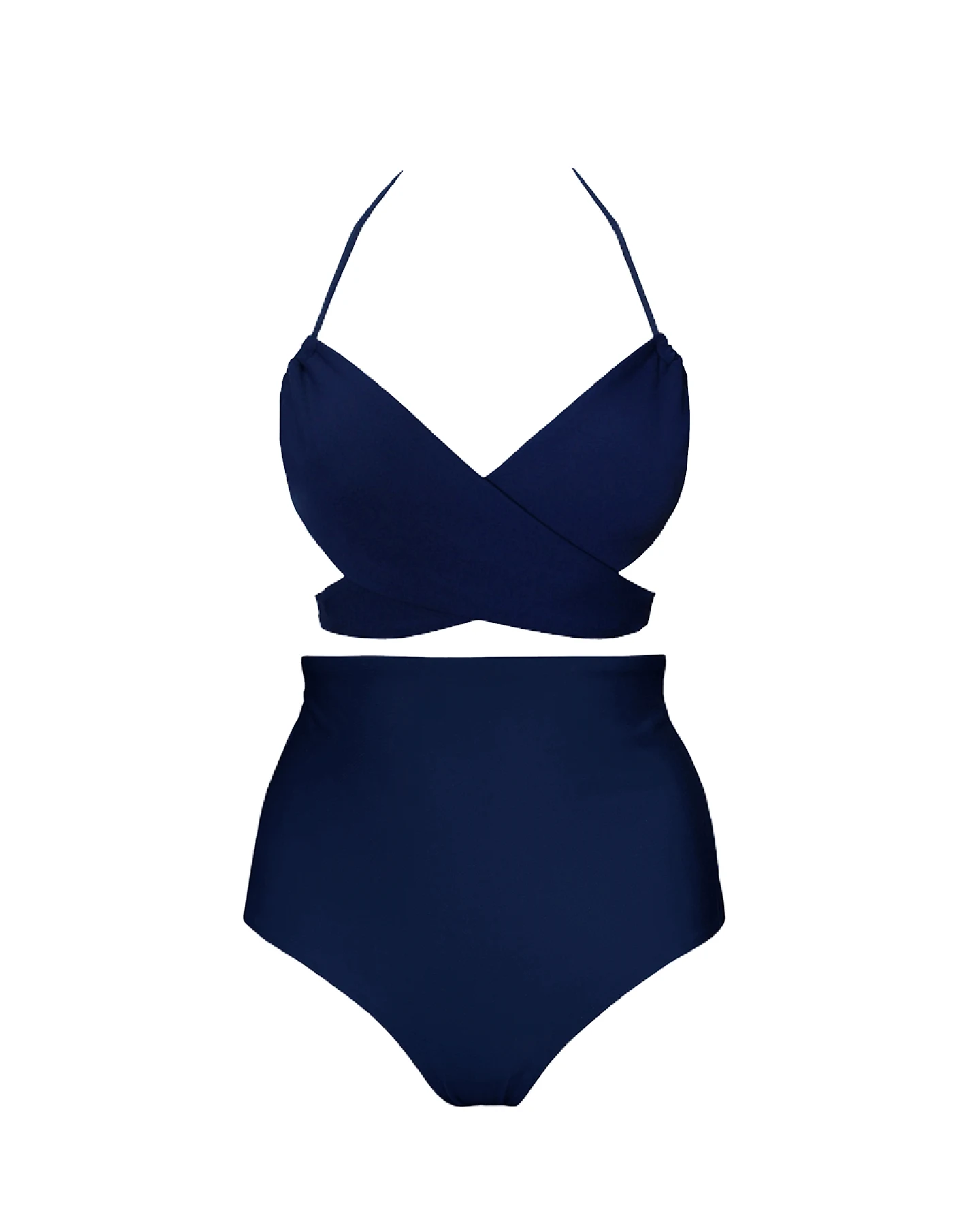 Anekdot Damen vegan Versatile + Core High Bikini Set Navy – Ansicht 2