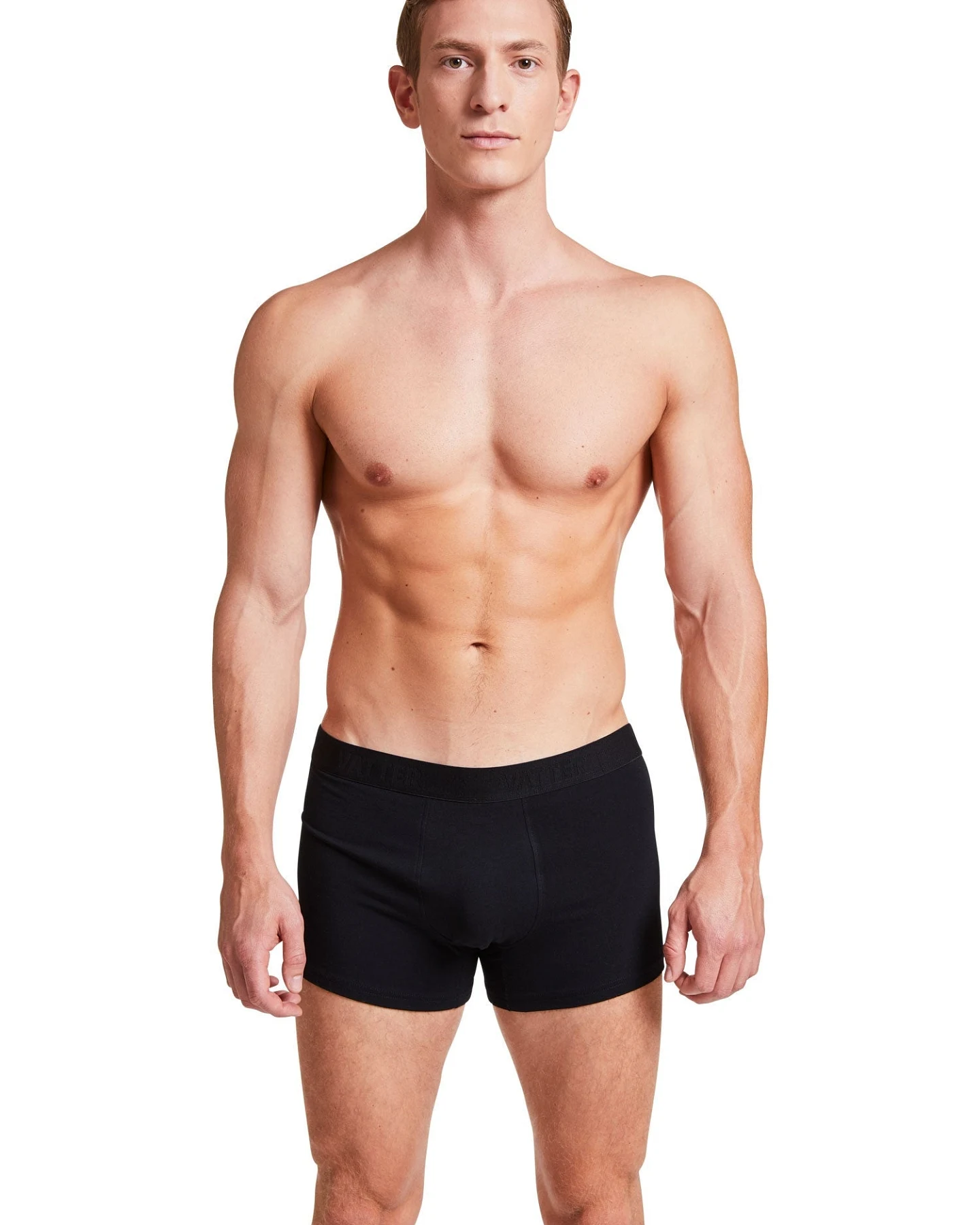VATTER Herren vegan Trunk Short Tim Schwarz 3er-Pack – Ansicht 2