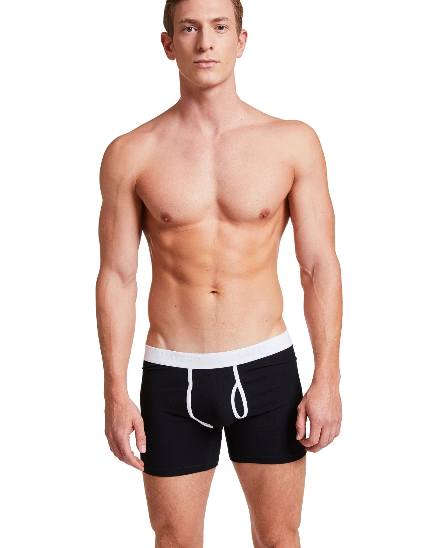 VATTER Herren vegan Boxershorts Claus Schwarz 3er-Pack – Ansicht 2