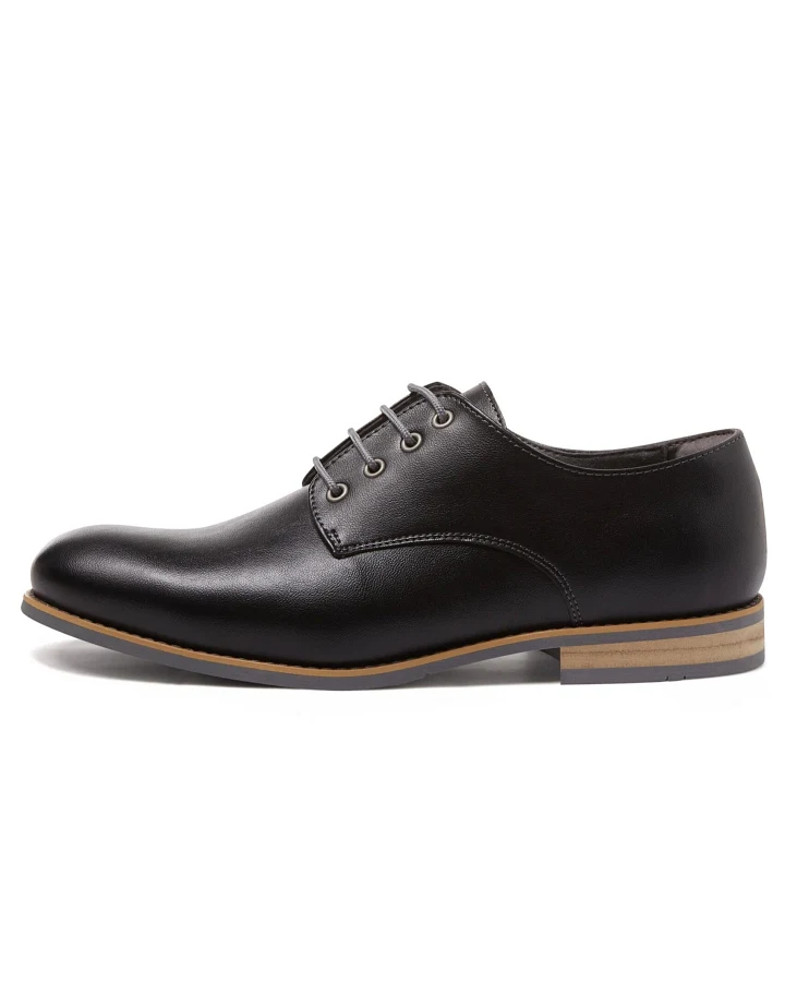 Will's Vegan Store Herren vegan Casual Derbys Schwarz