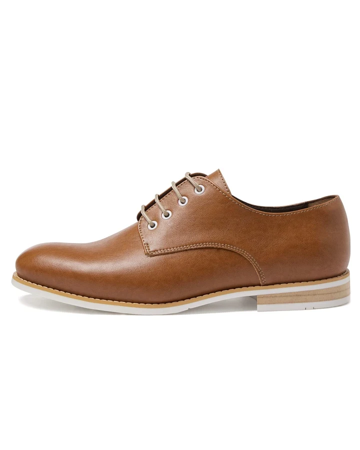 Will's Vegan Store Herren vegan Casual Derbys Tan