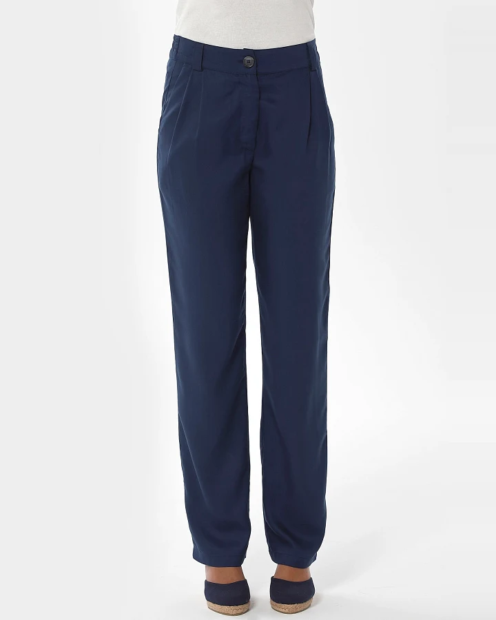 ORGANICATION Damen vegan Chino-Hose Navy