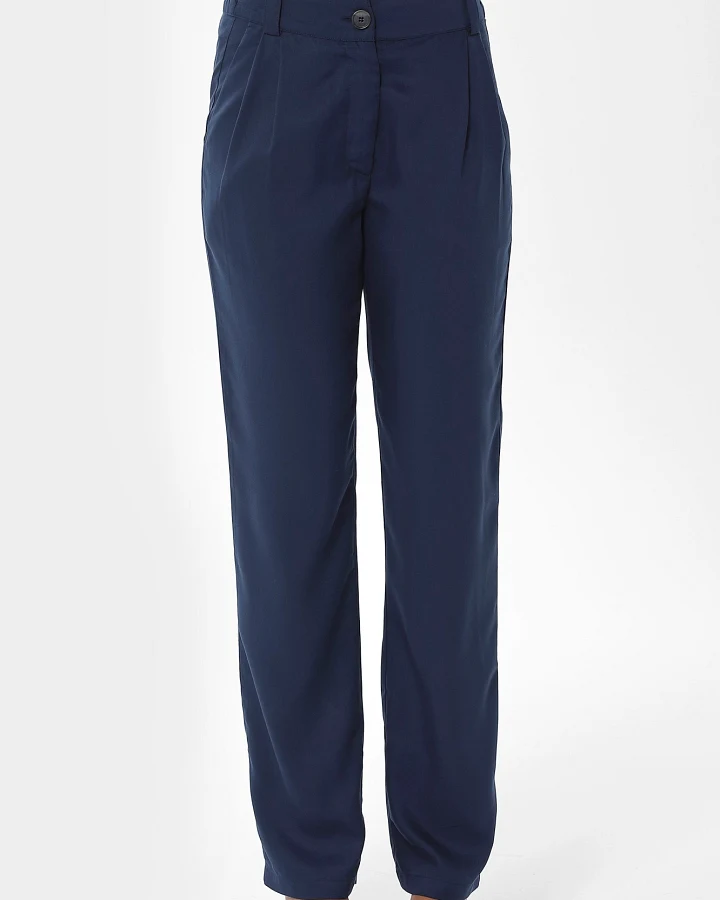 ORGANICATION Damen vegan Chino-Hose Navy