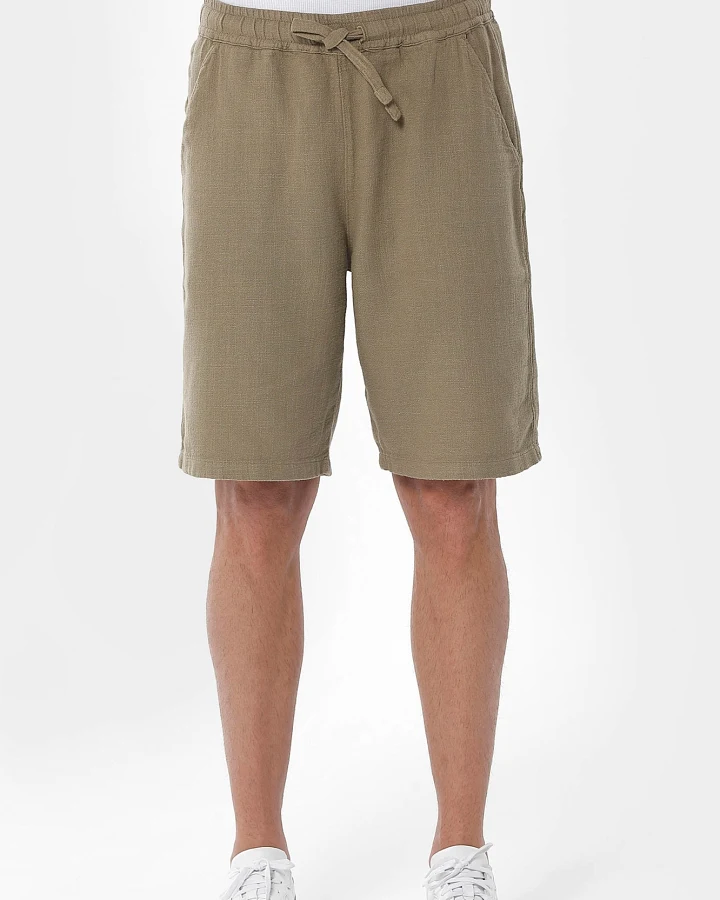 ORGANICATION Herren vegan Kurze Hose Olivgrün