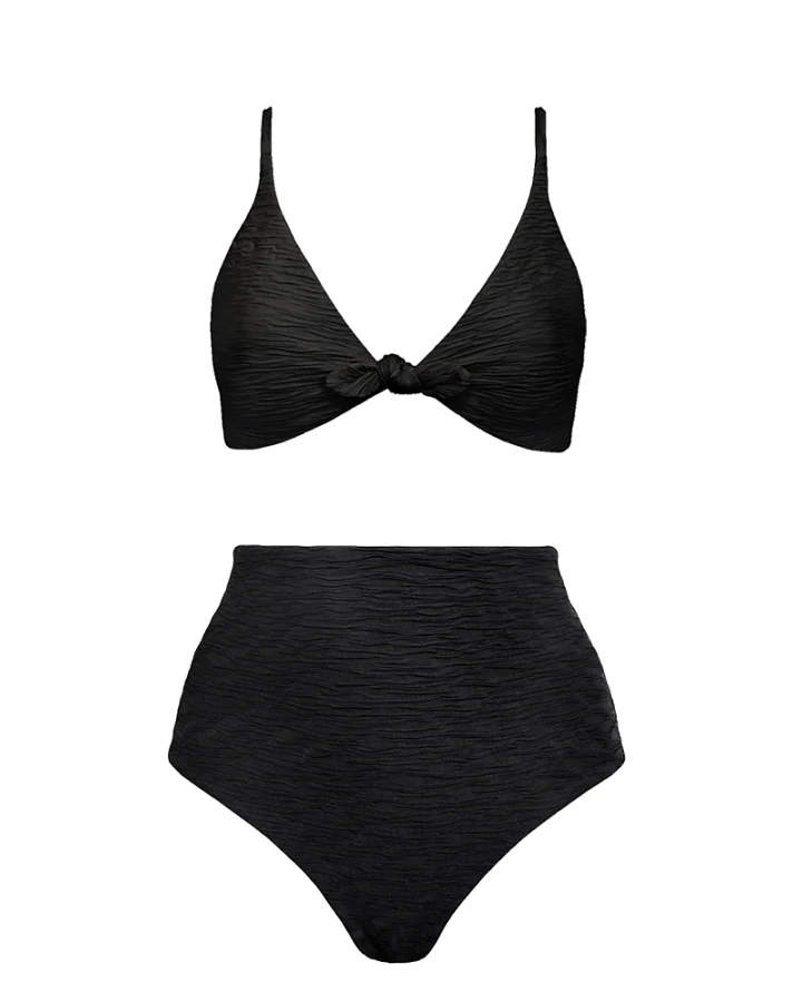 Anekdot Damen vegan Jacquard Leona + Core High Schwarz