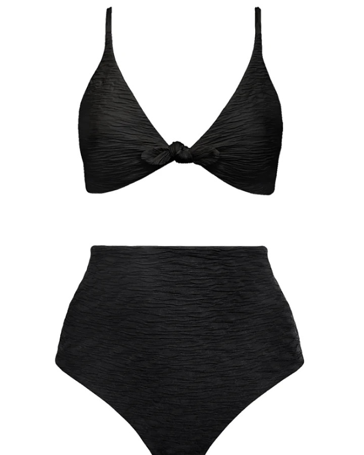 Anekdot Damen vegan Jacquard Leona + Core High Schwarz