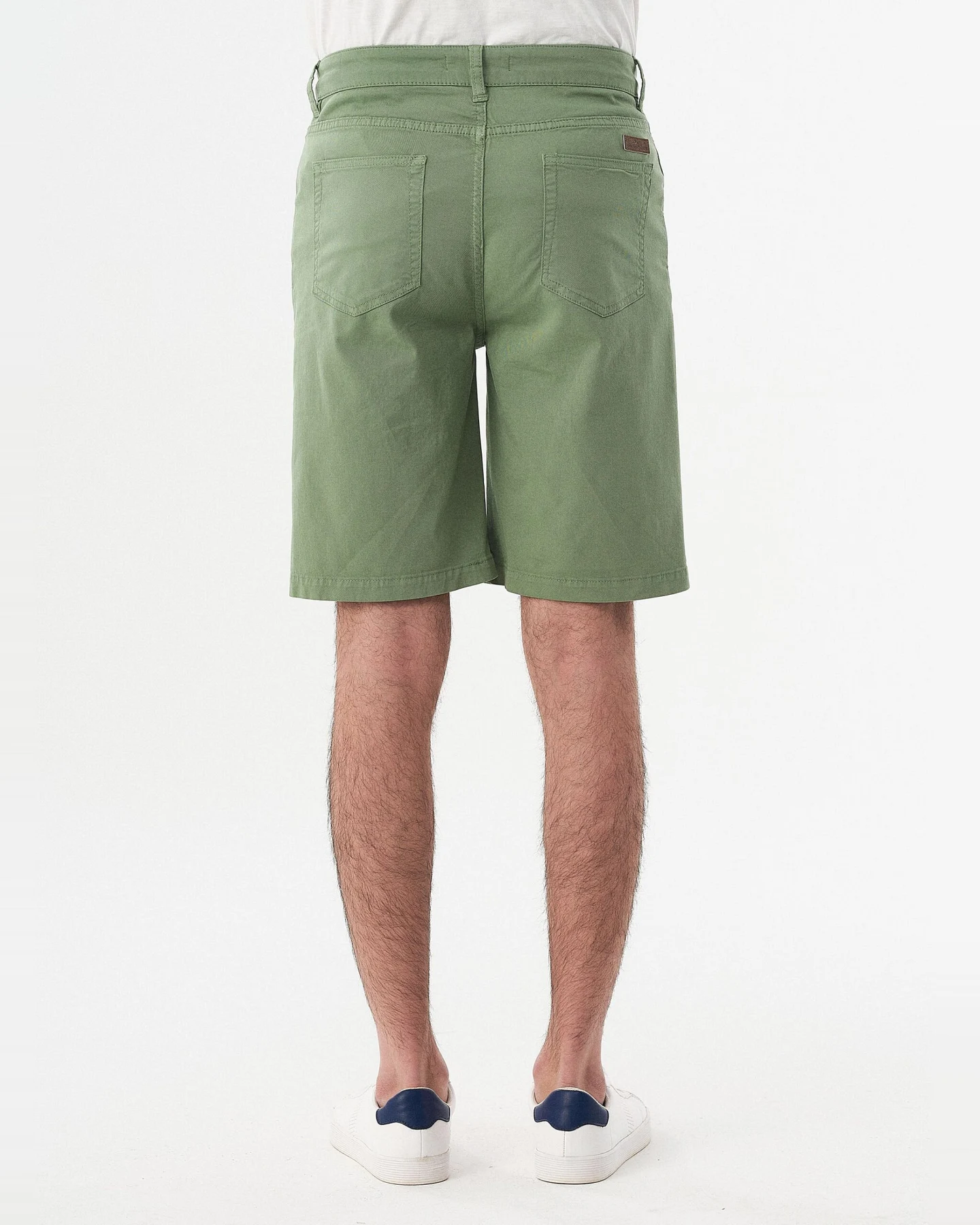 ORGANICATION Herren vegan Five-Pocket-Shorts Grün – Ansicht 2