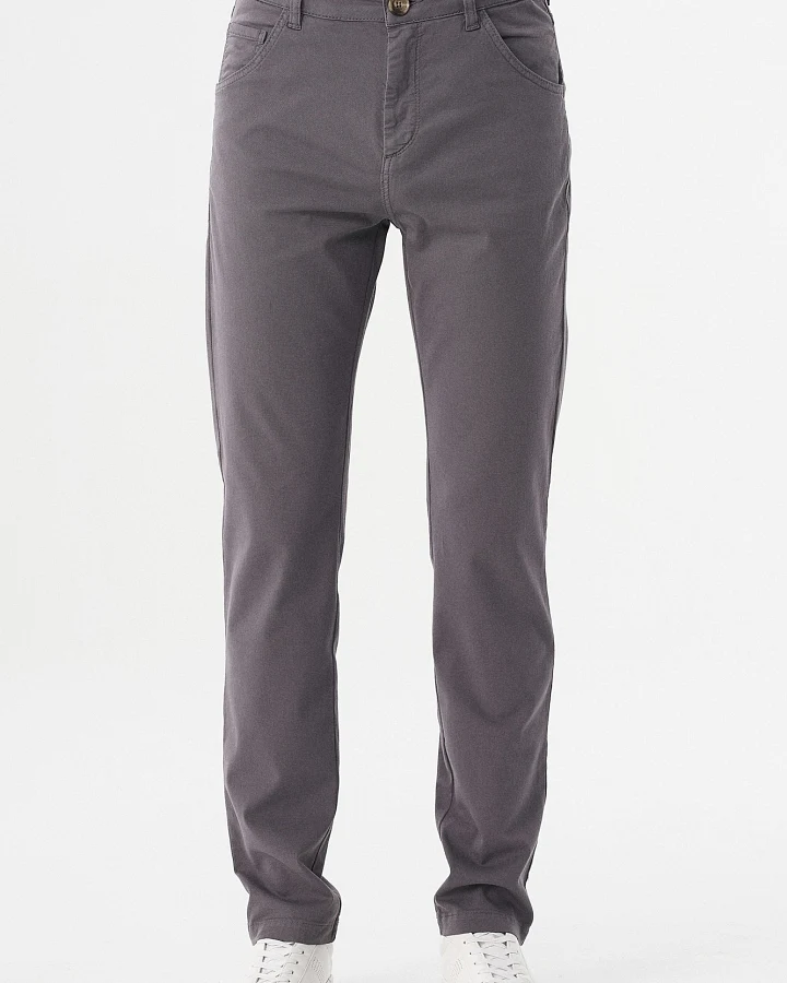 ORGANICATION Herren vegan Five-Pocket-Hose Dunkelgrau