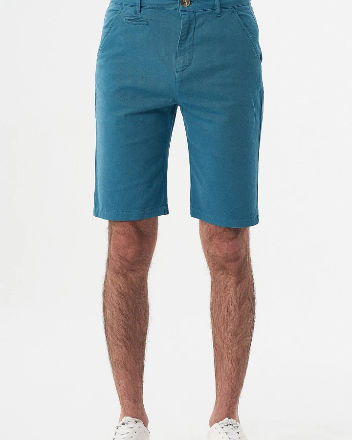 ORGANICATION Herren vegan Chino-Shorts Aus Bio-Baumwolle Blau