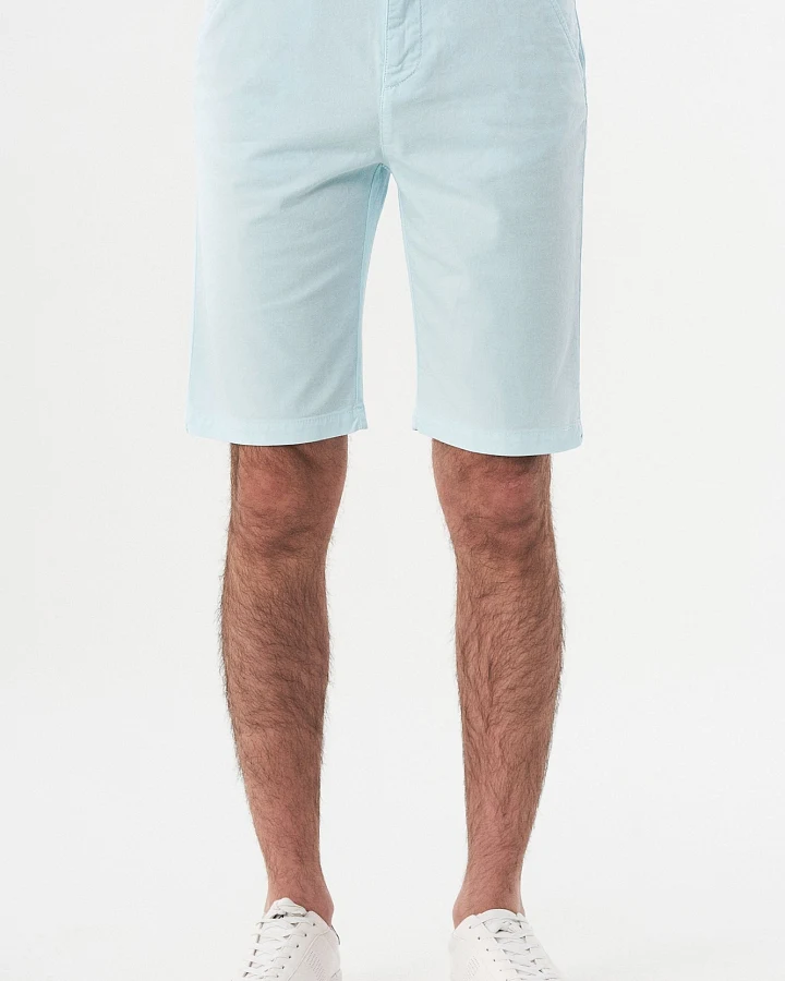 ORGANICATION Herren vegan Chino-Shorts Aus Bio-Baumwolle Hellblau