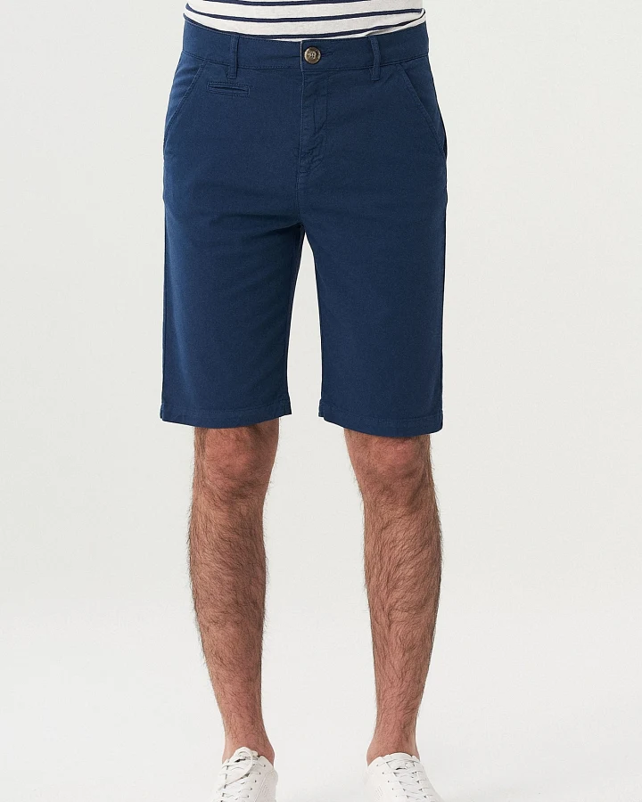 ORGANICATION Herren vegan Chino-Shorts Aus Bio-Baumwolle Blau