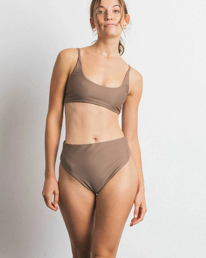 OCEANCHILD Damen vegan Bikinioberteil Iris Schleife Kokosnuss