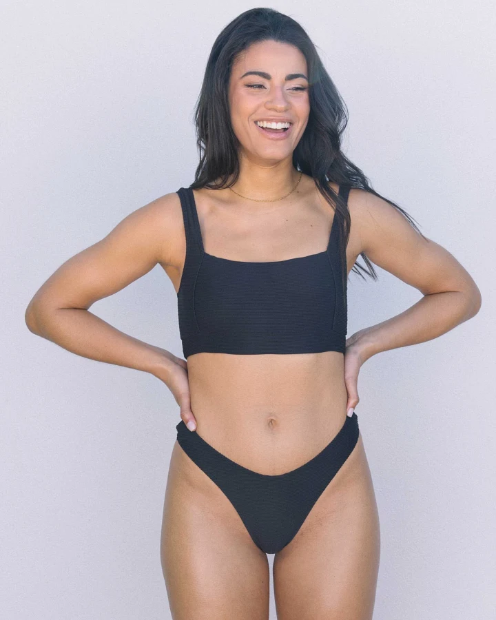 OCEANCHILD Damen vegan Bikinioberteil Kaui Schwarz