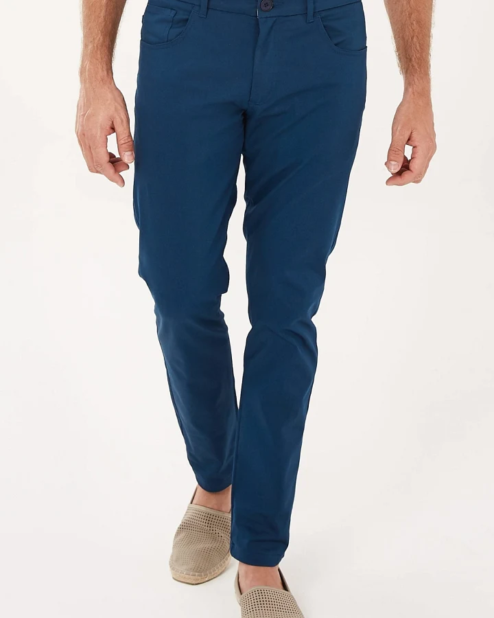 ORGANICATION Herren vegan Slim-Fit-Hose Navy