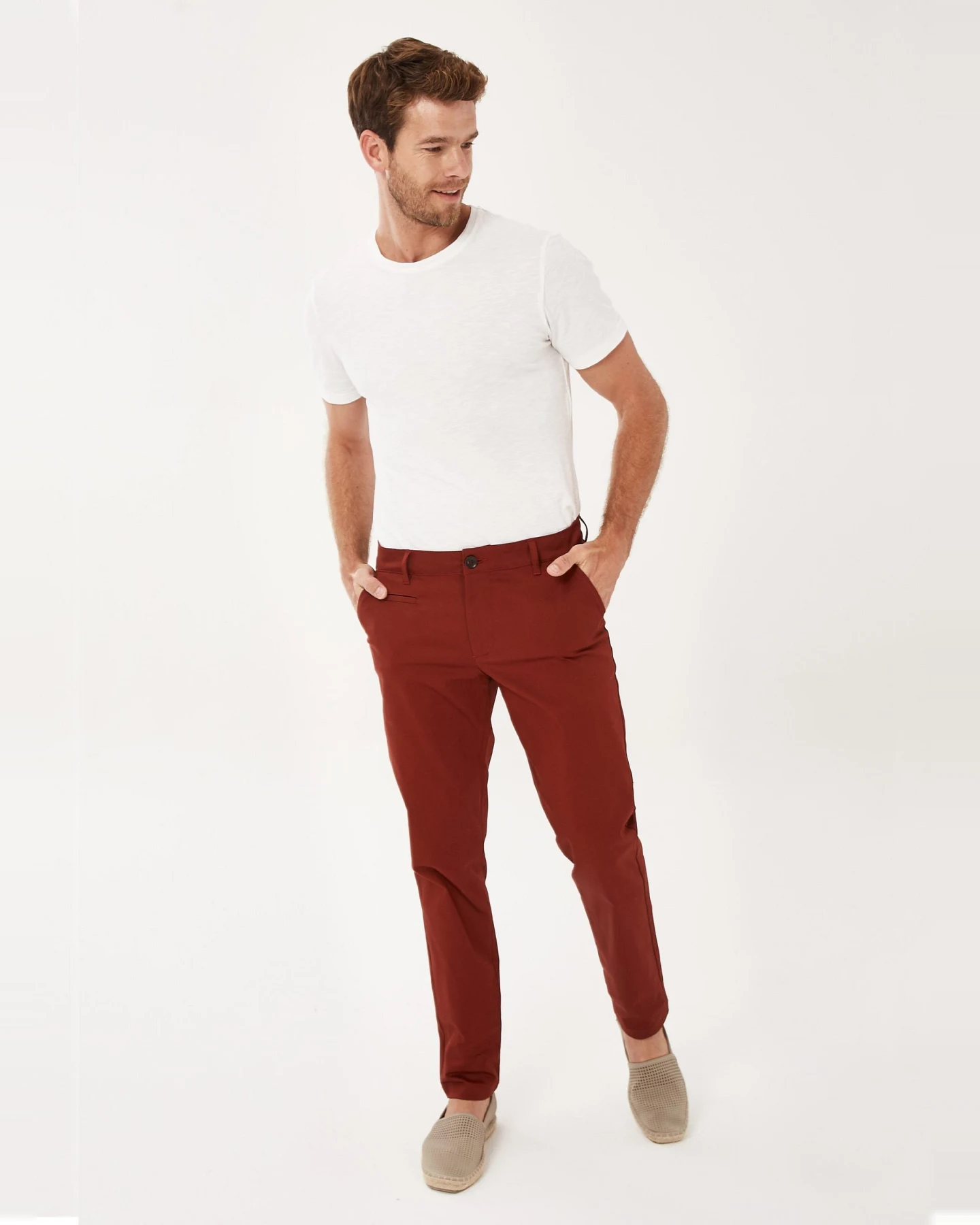 ORGANICATION Herren vegan Chino Hose Bruin – Ansicht 2