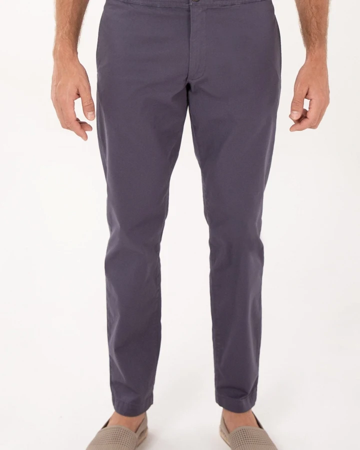 ORGANICATION Herren vegan Chino-Hose Paars Grijs