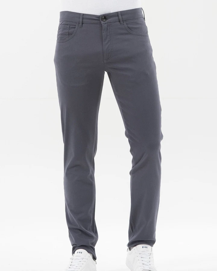 ORGANICATION Herren vegan Slim Fit Hose Dunkelgrau