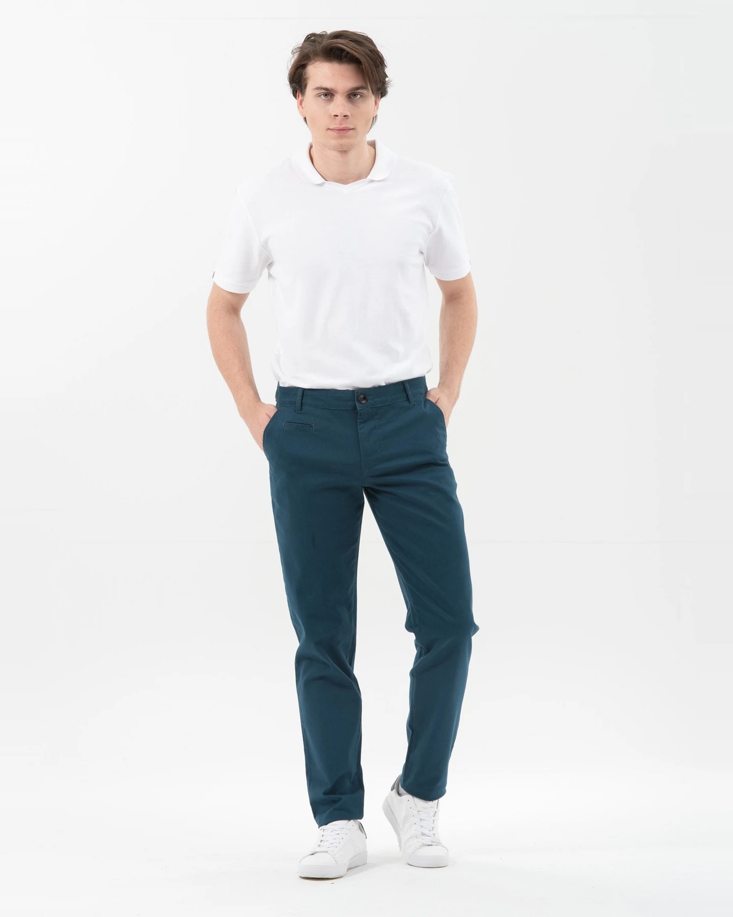 ORGANICATION Herren vegan Regular Chino Hose Navy – Ansicht 2