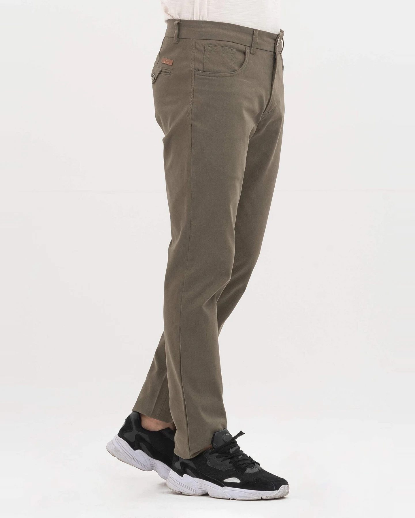 ORGANICATION Herren vegan Hose Bio-Baumwolle Khaki – Ansicht 2