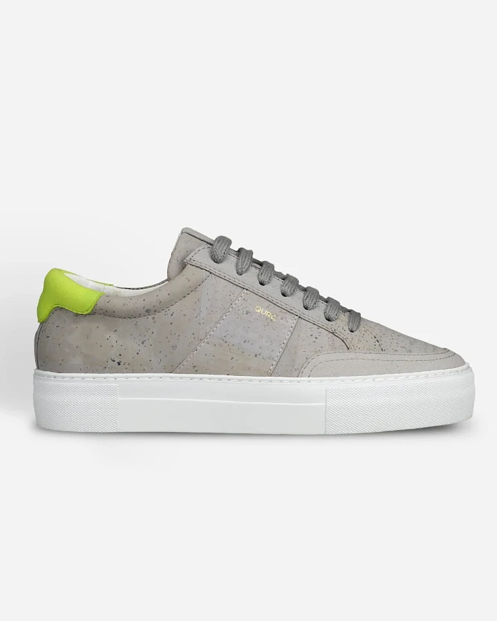 QURC Herren vegan Sneakers Fragment Low Sg Tennis Grau