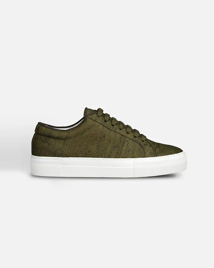 QURC Herren vegan Sneakers Olivgrün Essential