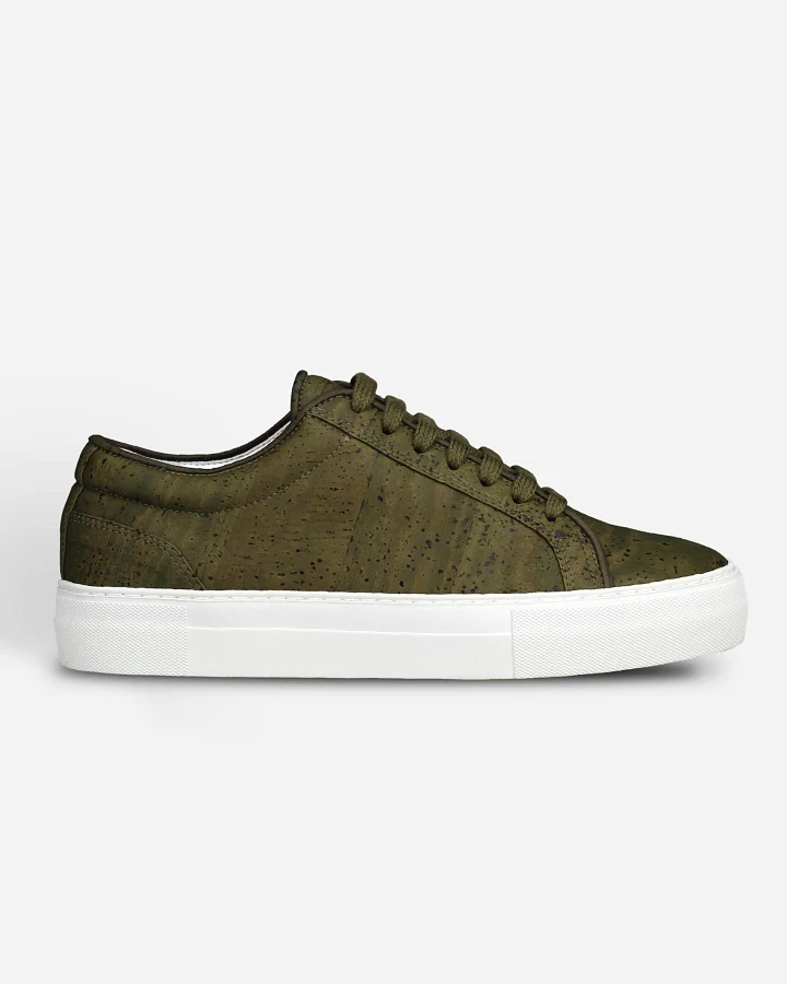 QURC Herren vegan Sneakers Olivgrün Essential